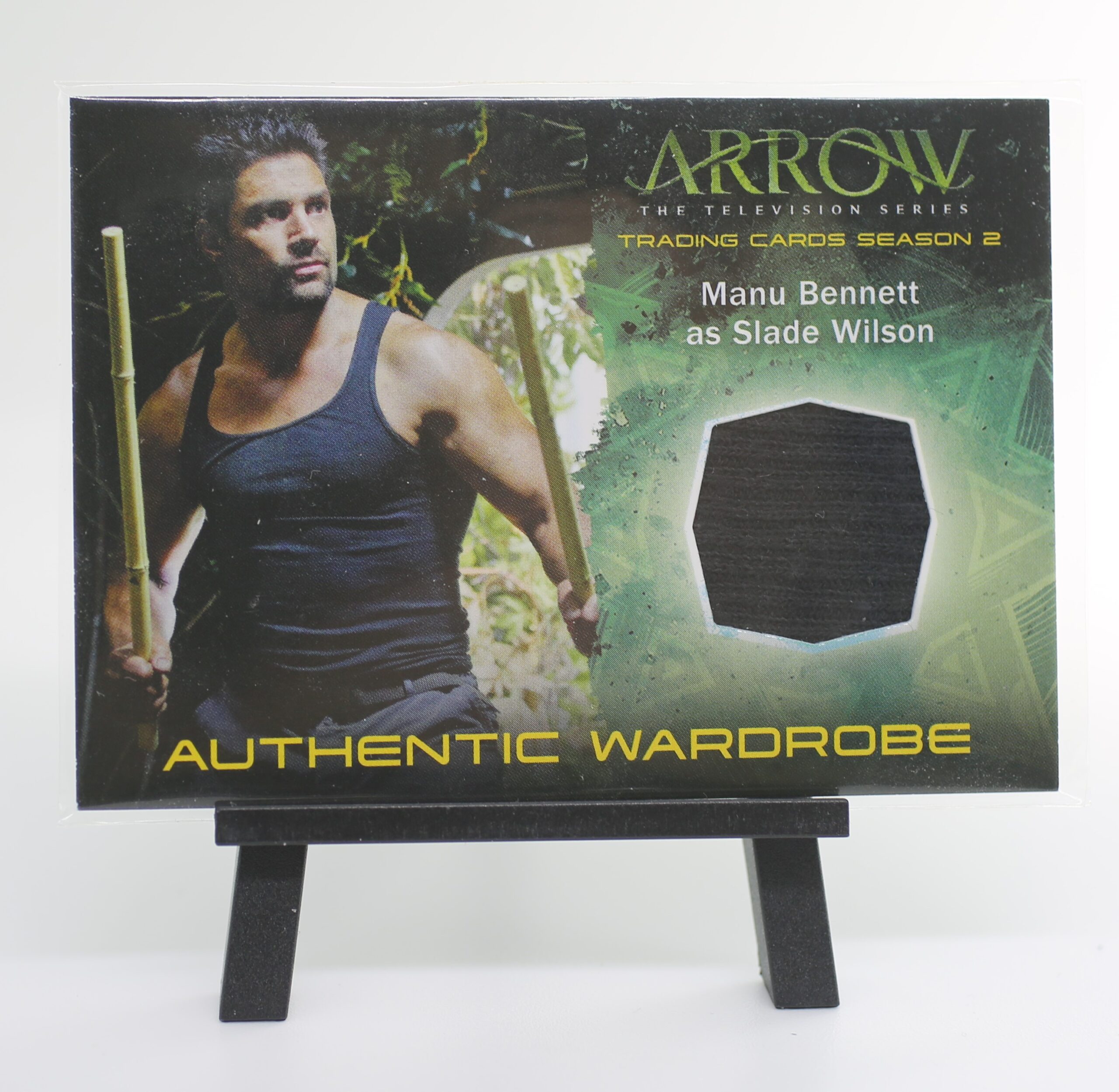 DC Arrow TV Show Season 2 Wardrobe Costume Card Manu Bennett Slade Willson