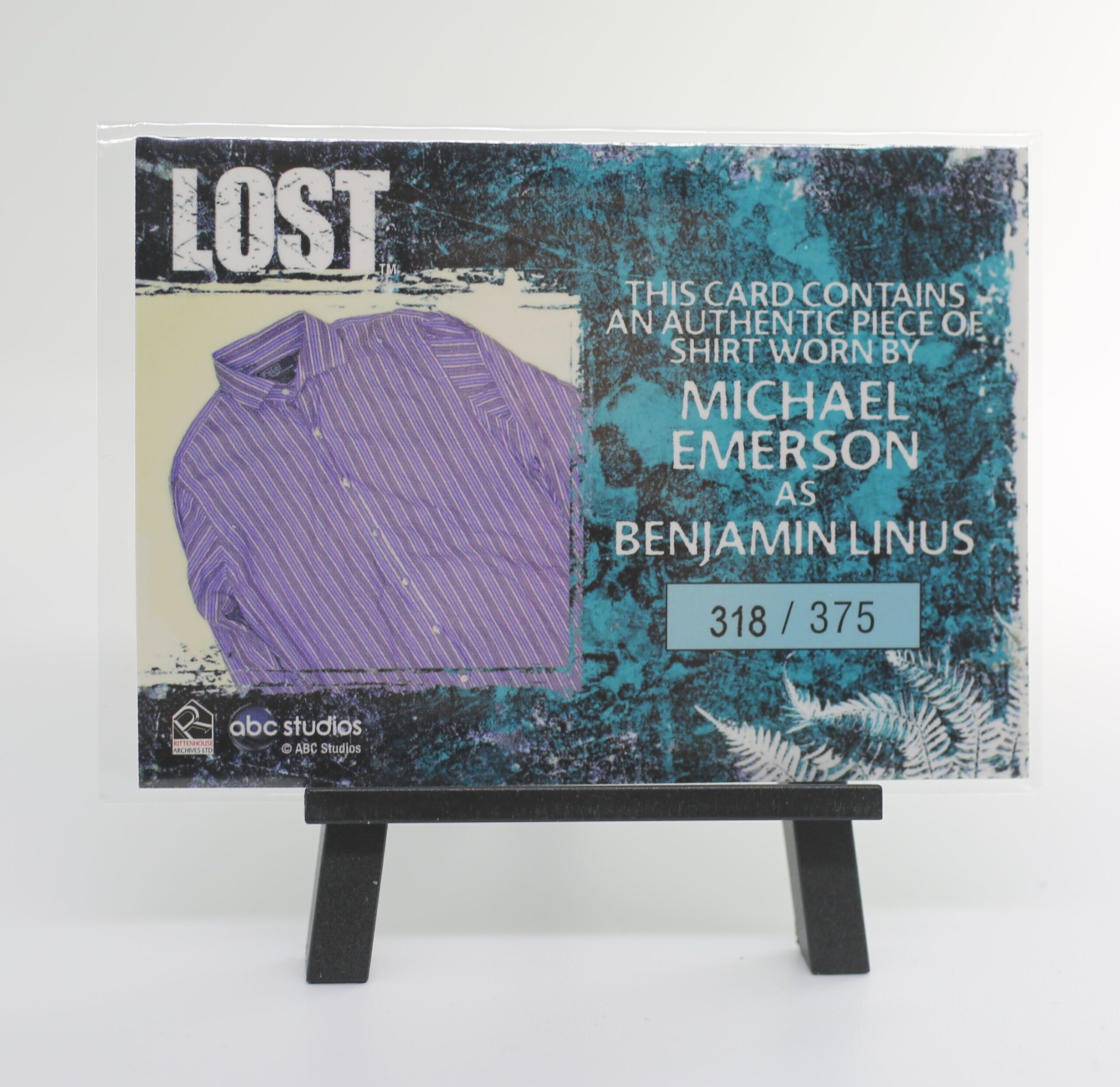 Lost Archives Michael Emerson as Benjamin Linus Relic Costume Card #318/375 - Image 2